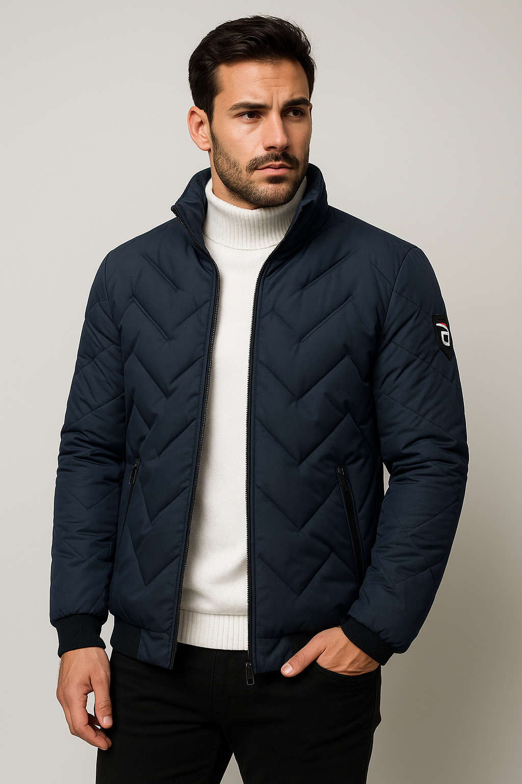 Herren Steppjacke | Wetterfeste Pufferjacke mit Stil & Funktion | Lukas