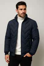 Herren Steppjacke | Wetterfeste Pufferjacke mit Stil & Funktion | Lukas