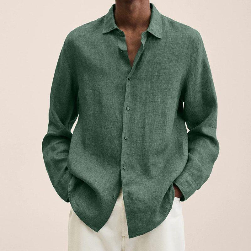 Elegantes Herren Leinenhemd | Atmungsaktiv & Zeitloser Stil | Jonas