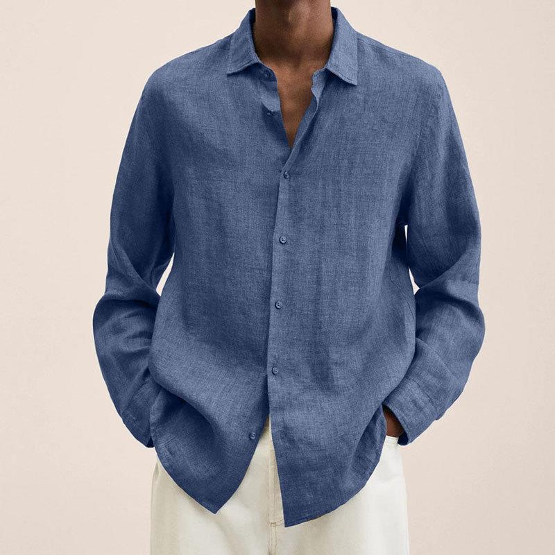 Elegantes Herren Leinenhemd | Atmungsaktiv & Zeitloser Stil | Jonas