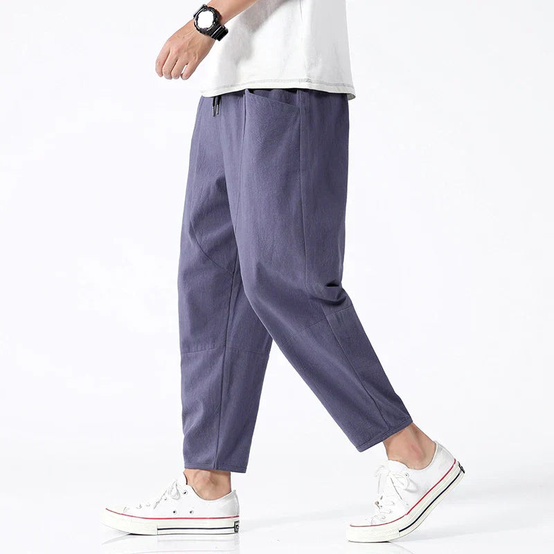 Kyoto Leinenhose Herren | Leichte & Atmungsaktive Cropped Pants | Julian