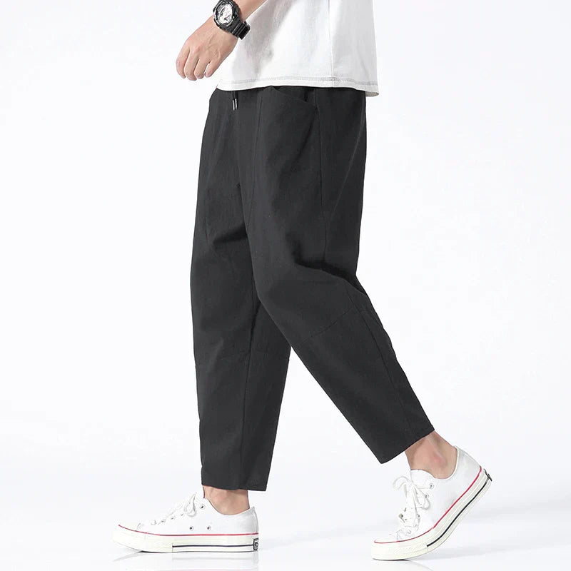 Kyoto Leinenhose Herren | Leichte & Atmungsaktive Cropped Pants | Julian