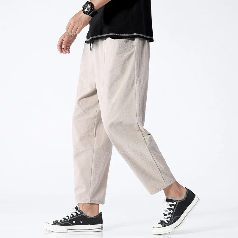 Kyoto Leinenhose Herren | Leichte & Atmungsaktive Cropped Pants | Julian