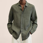 Elegantes Herren Leinenhemd | Atmungsaktiv & Zeitloser Stil | Jonas