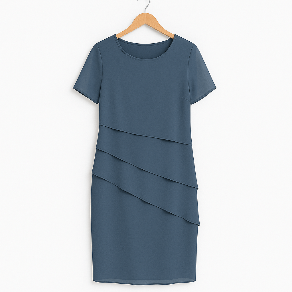 Elegantes Chiffonkleid mit Lagenlook | Zeitloser Stil für Damen | Marlene