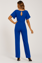 Amara | Eleganter Jumpsuit mit Bindegürtel | Weit geschnitten | Damen