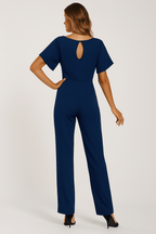 Amara | Eleganter Jumpsuit mit Bindegürtel | Weit geschnitten | Damen