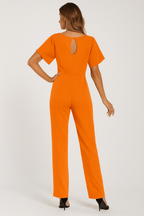 Amara | Eleganter Jumpsuit mit Bindegürtel | Weit geschnitten | Damen